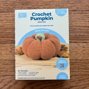 Crochet Pumpkin Craft Kit - Orange